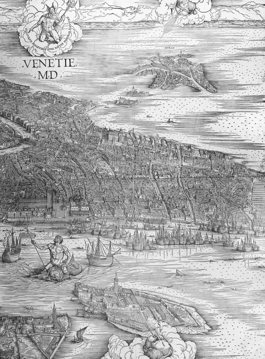 Nagy perspektíva - Velence, 1500 körül (középső rész) alkotó: Jacopo de Barbari