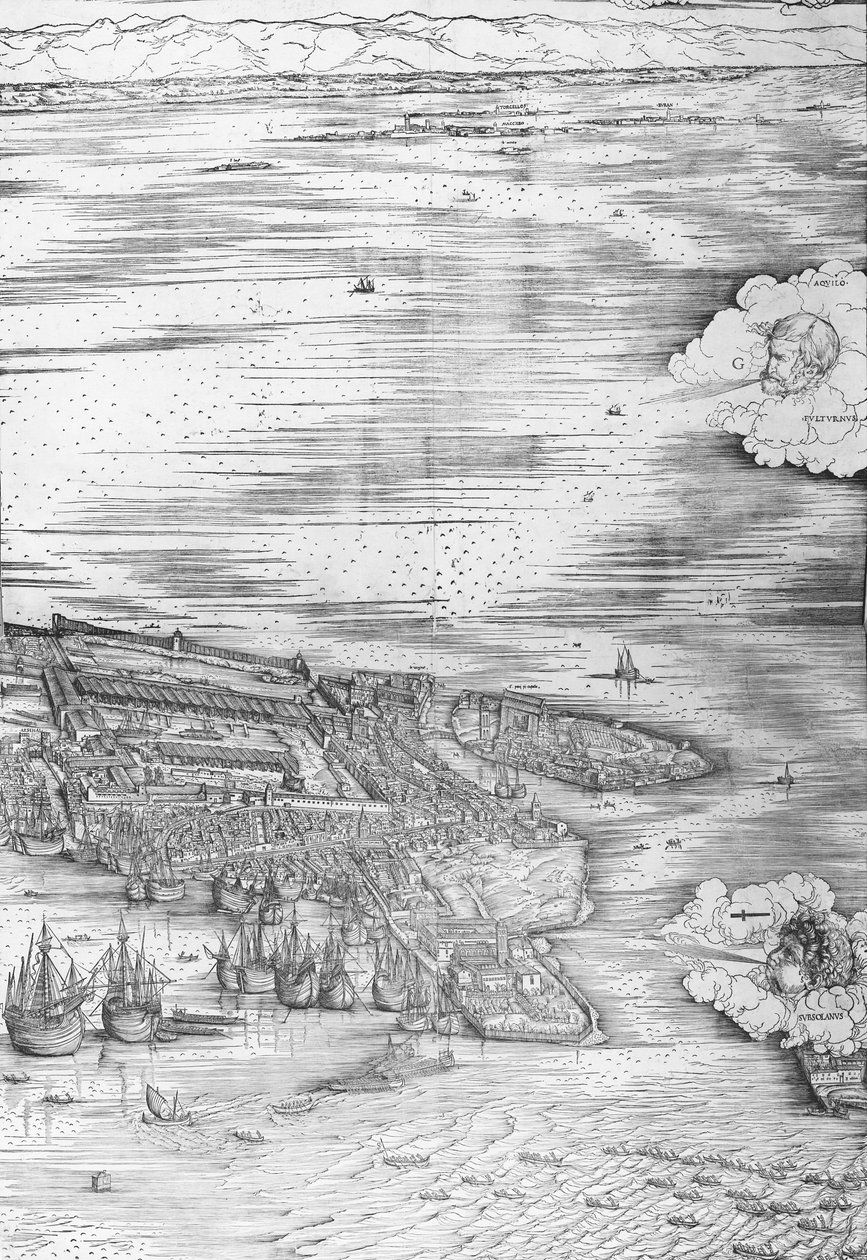 Nagy perspektíva - Velence, 1500 körül (jobb oldal) alkotó: Jacopo de Barbari