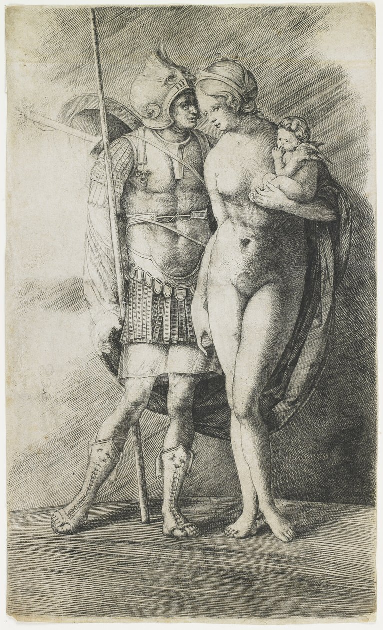 Mars és Vénusz, 1510-1512 körül alkotó: Jacopo de Barbari