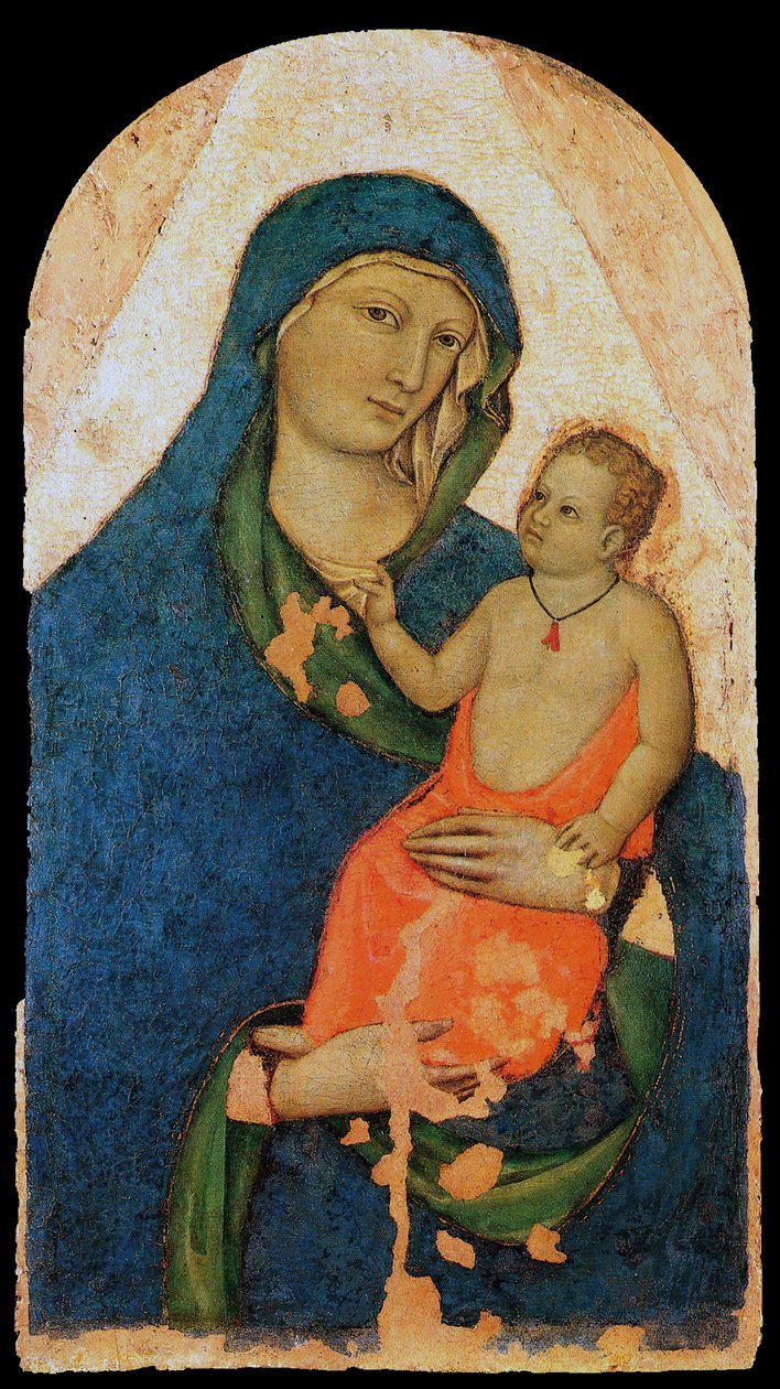 Madonna és gyermeke alkotó: Jacopo del Casentino