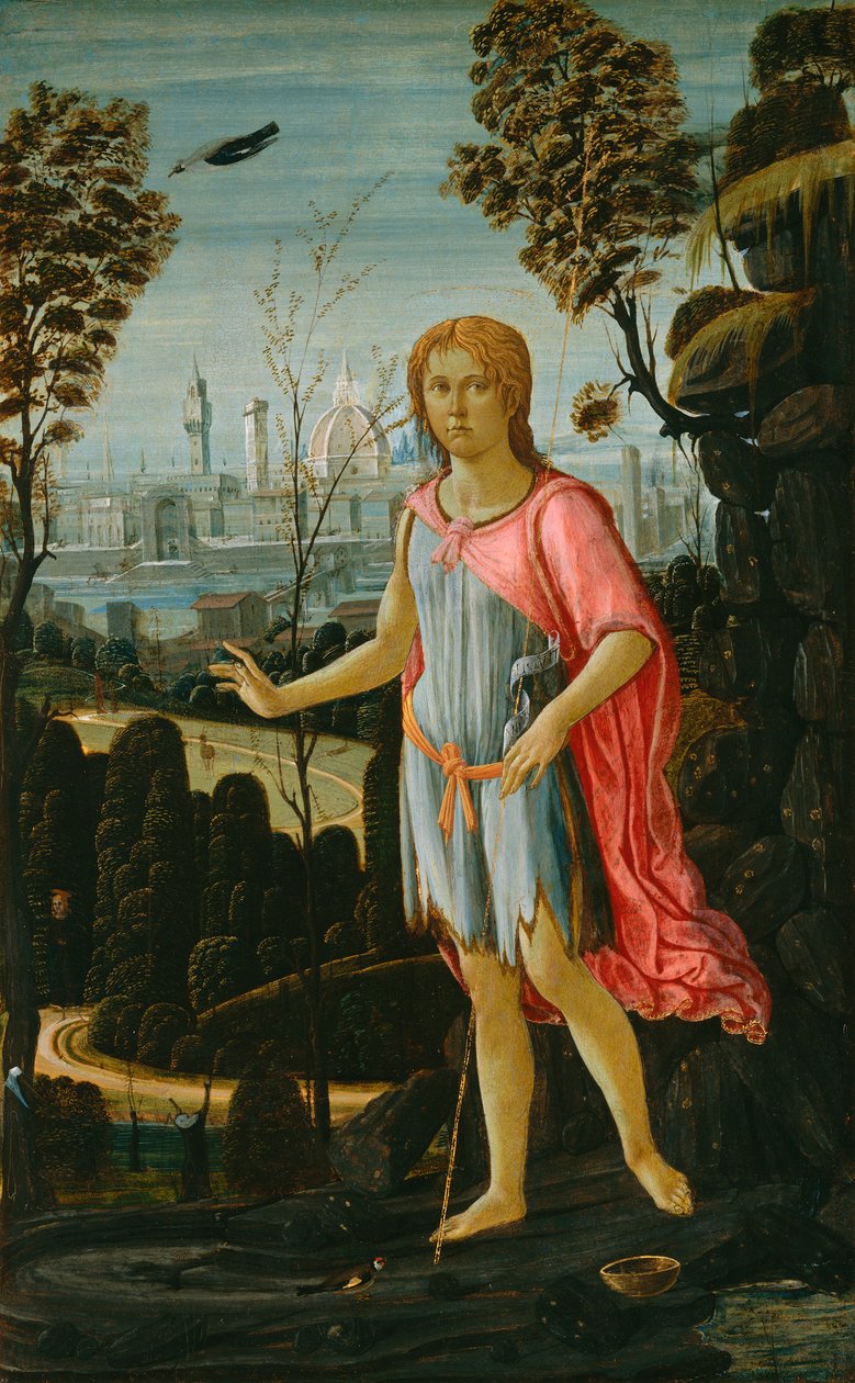 Keresztelő Szent János, 1480 körül alkotó: Jacopo del Sellaio