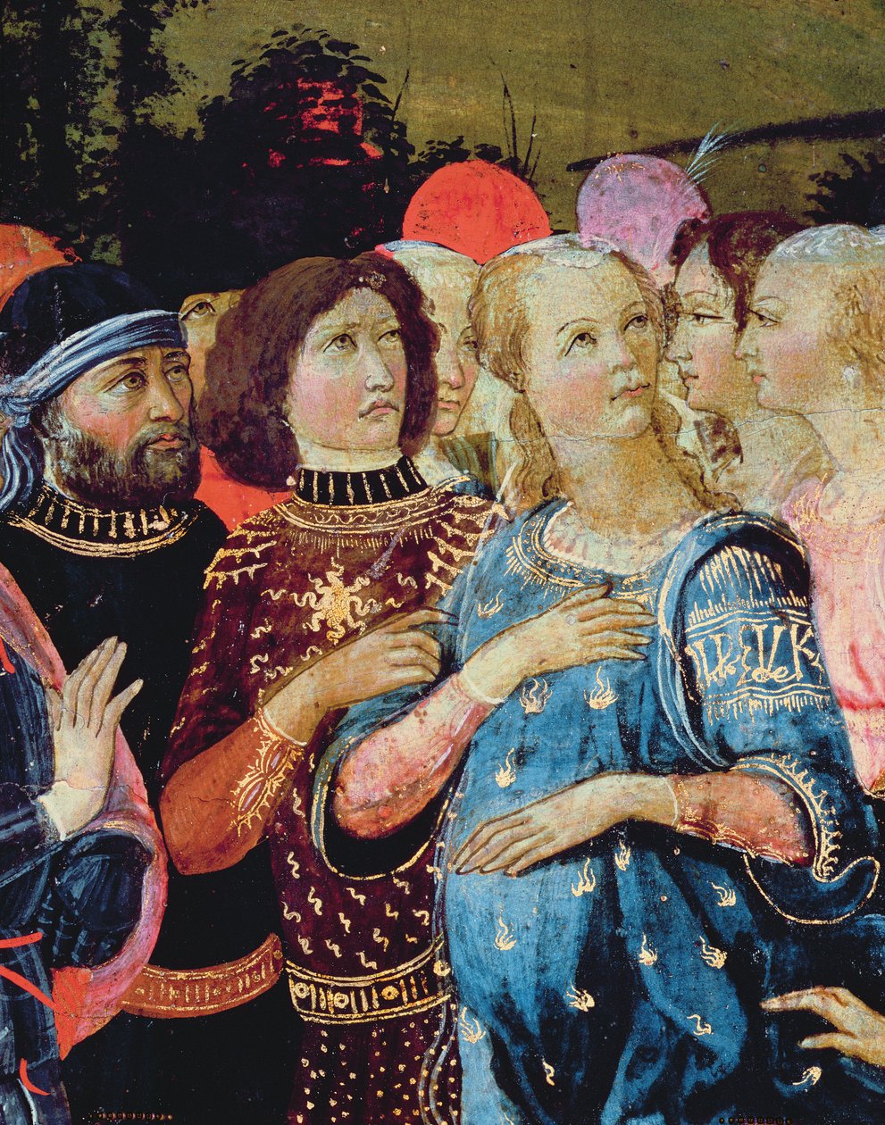A szerelem diadala, Petrarch (1304-74) „Triumphs” című műve ihlette (194156 részlet) alkotó: Jacopo del Sellaio