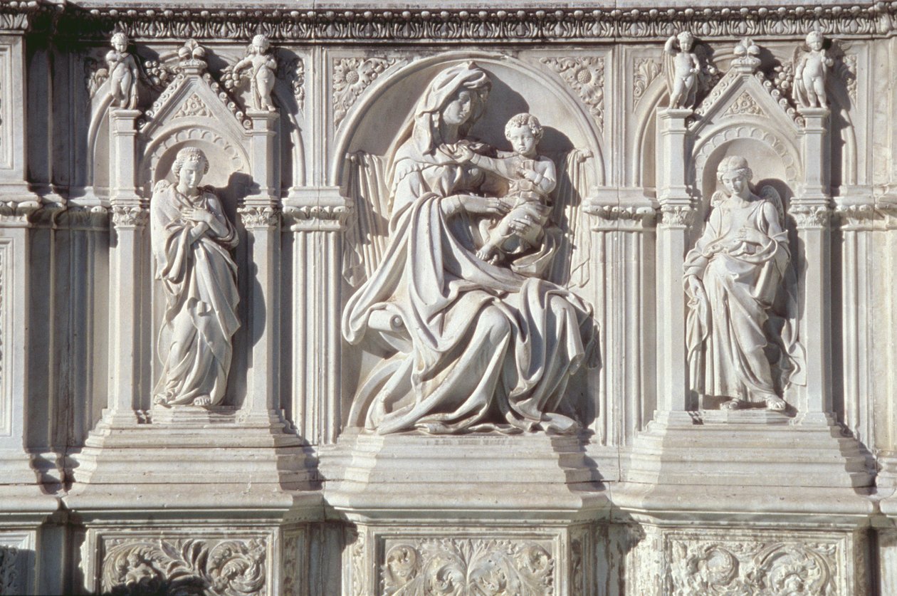 Fonte Gaia (márvány) (részlet) alkotó: Jacopo della Quercia