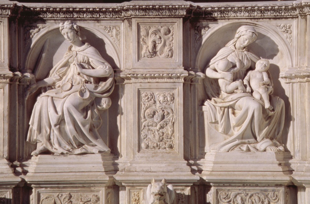Fonte Gaia (márvány) (részlet) alkotó: Jacopo della Quercia