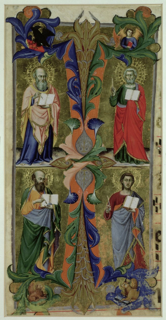 Négy evangélista, 14. század alkotó: Jacopo di Cione
