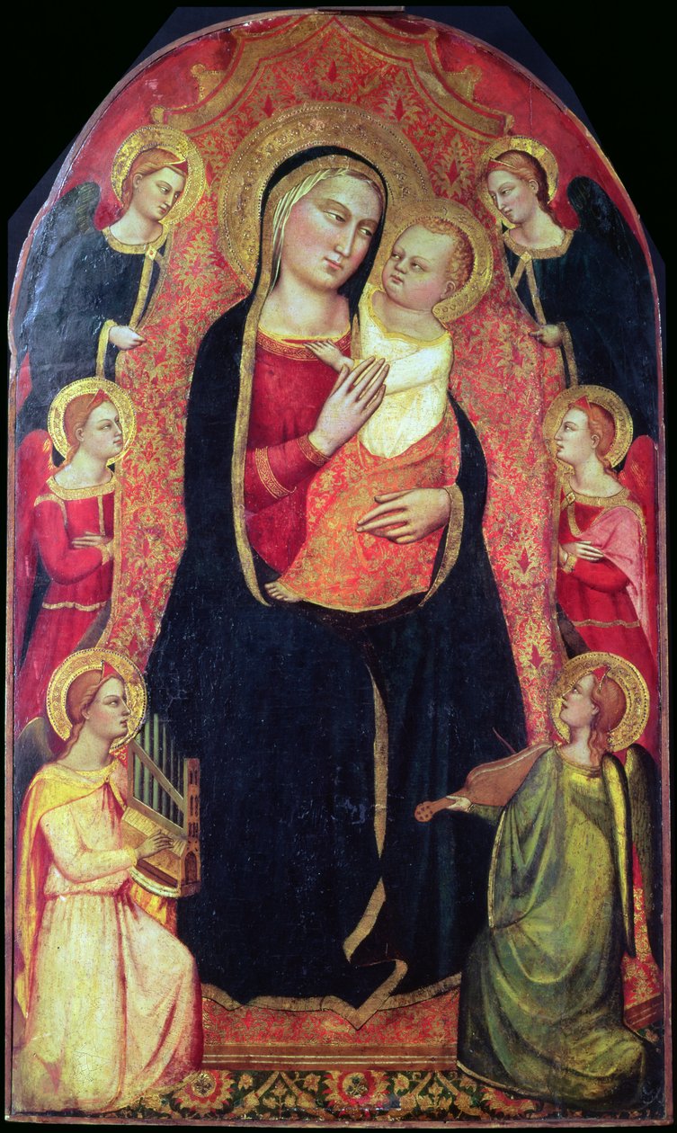 Szűz és Angyalokkal trónoló gyermek alkotó: Jacopo di Cione