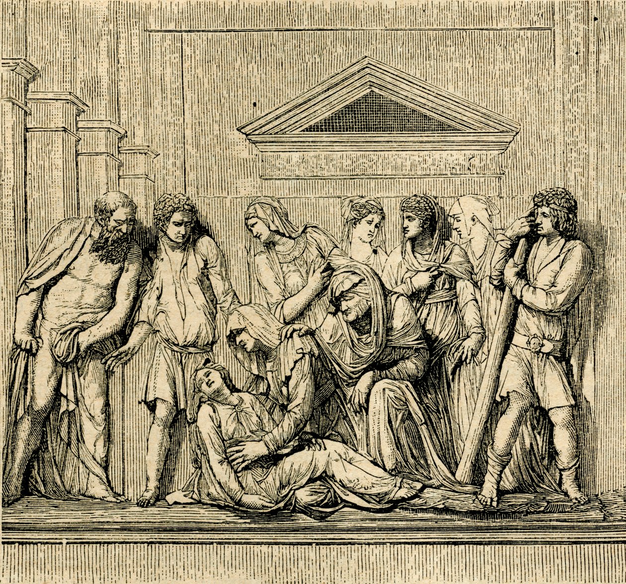 Szent Antal újraéleszti a vízbe fulladt nőt, Jacopo Sansovino (1486-1570) márványdomborműve, Páduai Szent Antal-bazilika, Padova, Veneto, Olaszország alkotó: Jacopo (1486 1570) Sansovino