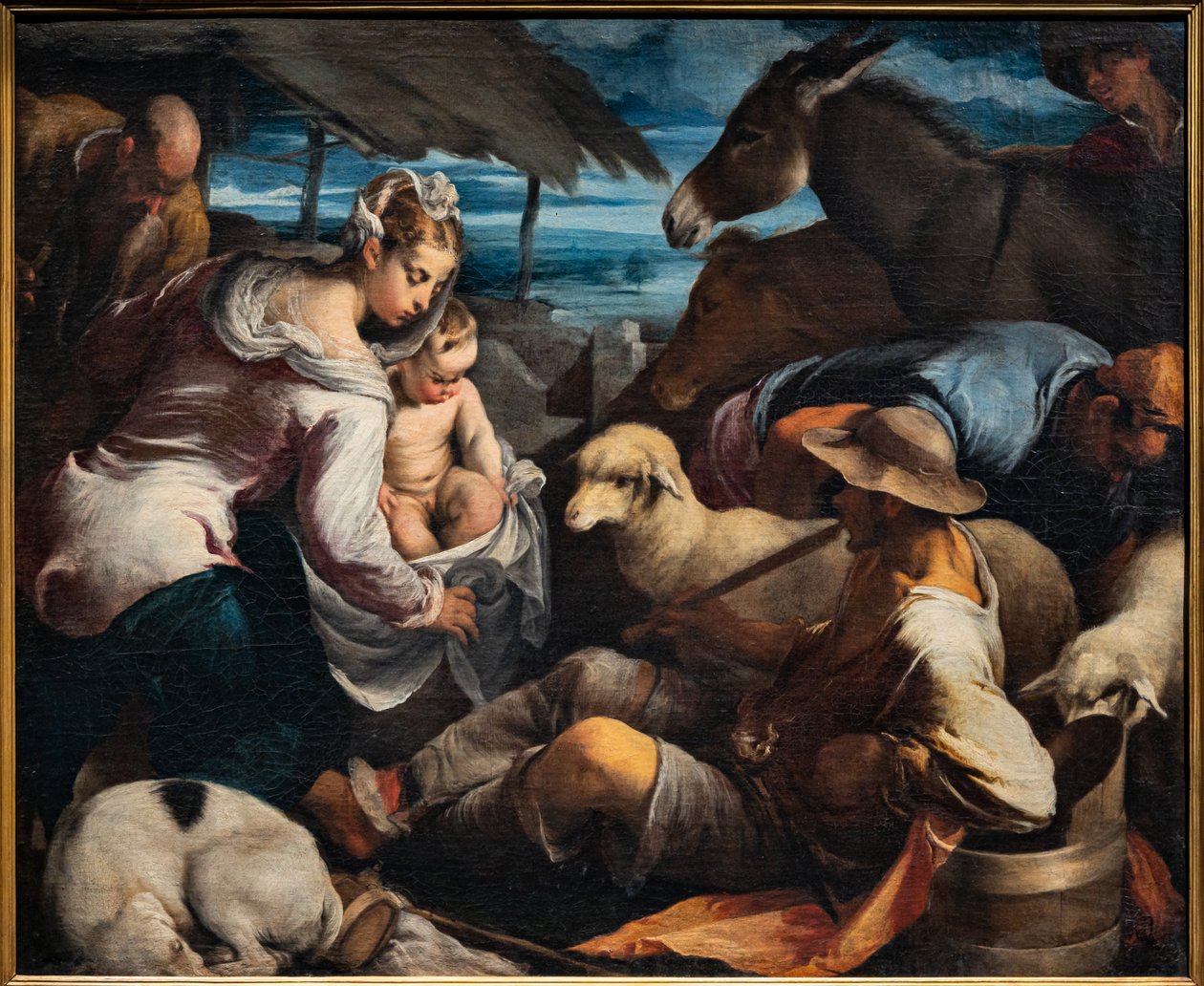 Adoration of the Shepherds alkotó: Jacopo (1510 92) Bassano