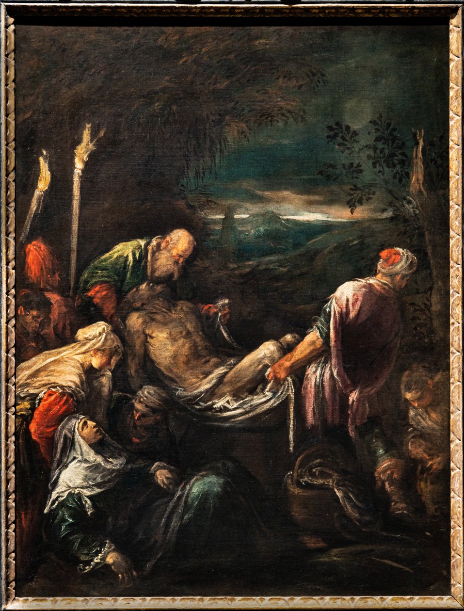 Krisztus testének temetése, 1580 körül (olaj, vászon) alkotó: Jacopo (1510 92) Bassano
