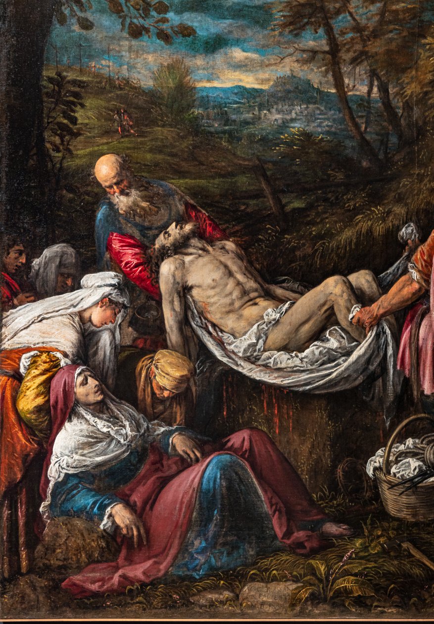 Krisztus testének temetése, részlet alkotó: Jacopo (1510 92) Bassano