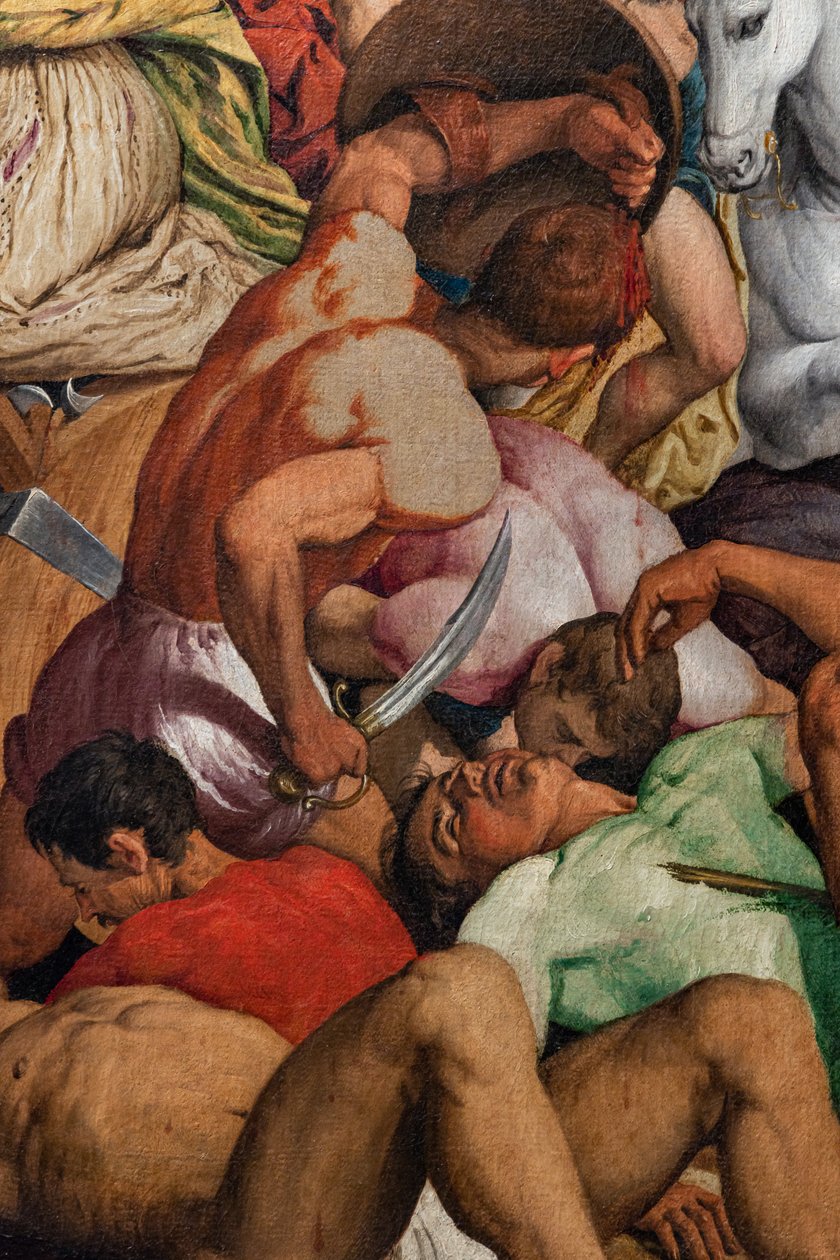 Alessandriai Szent Katalin vértanúhalála, részlet alkotó: Jacopo (1510 92) Bassano