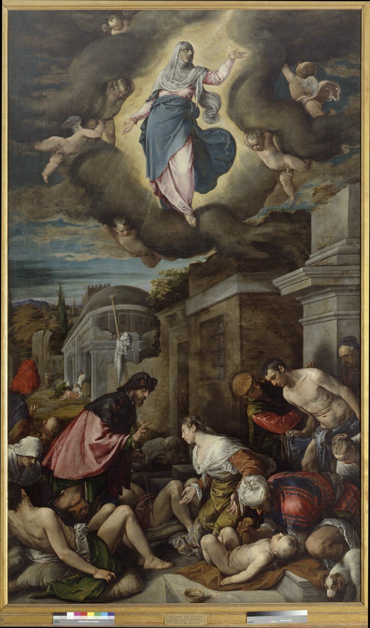 Szent Rókus meglátogatja a pestis áldozatait, 1575 körül (olaj, vászon) alkotó: Jacopo Bassano