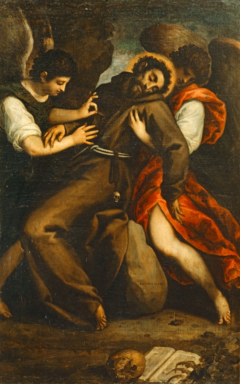 Szent Ferenc extázisa. 10035115 ... alkotó: Jacopo (c.1480 1528) Palma