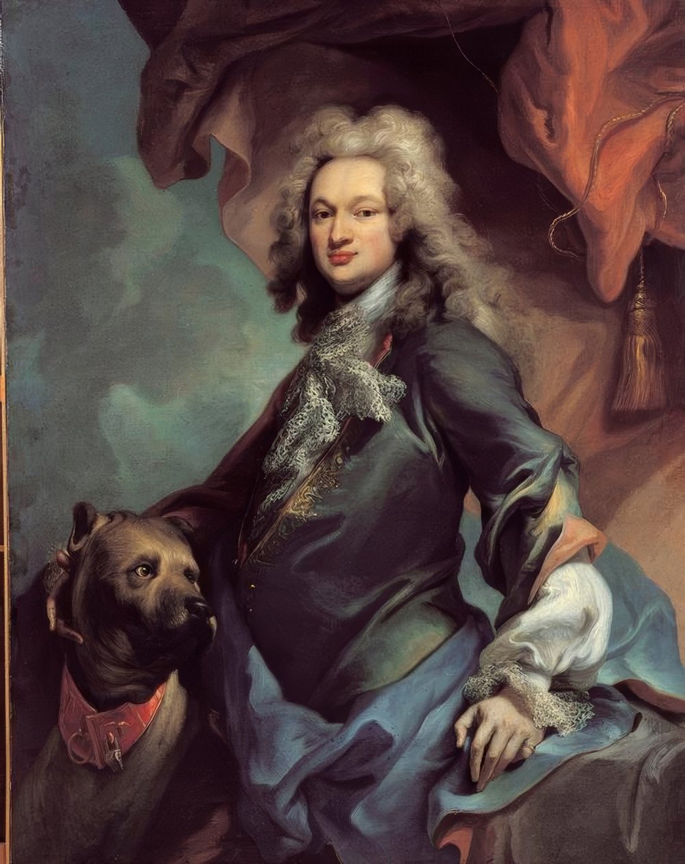 Egy masztiff úriember portréja alkotó: Jacopo Amigoni