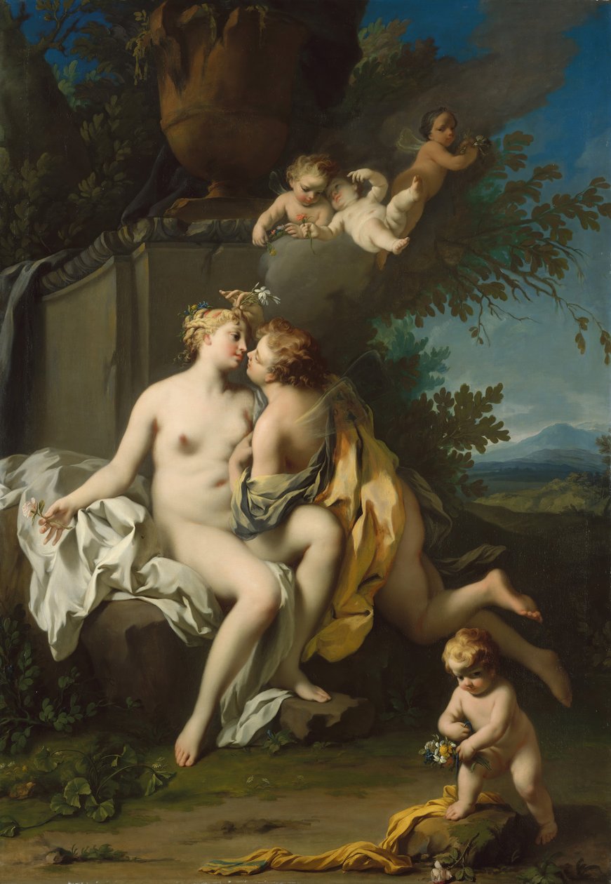 Flora és Zephyr, 1730-as évek. alkotó: Jacopo Amigoni