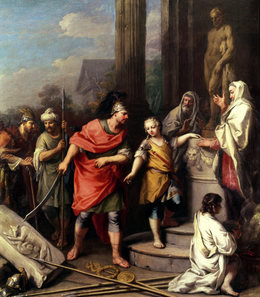 Hannibál örök ellenségeskedést esküszik Rómának... alkotó: Jacopo Amigoni