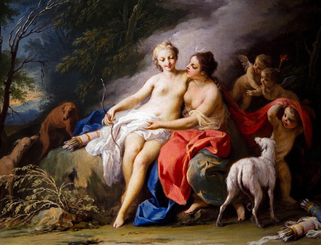 Jupiter és Callisto alkotó: Jacopo Amigoni