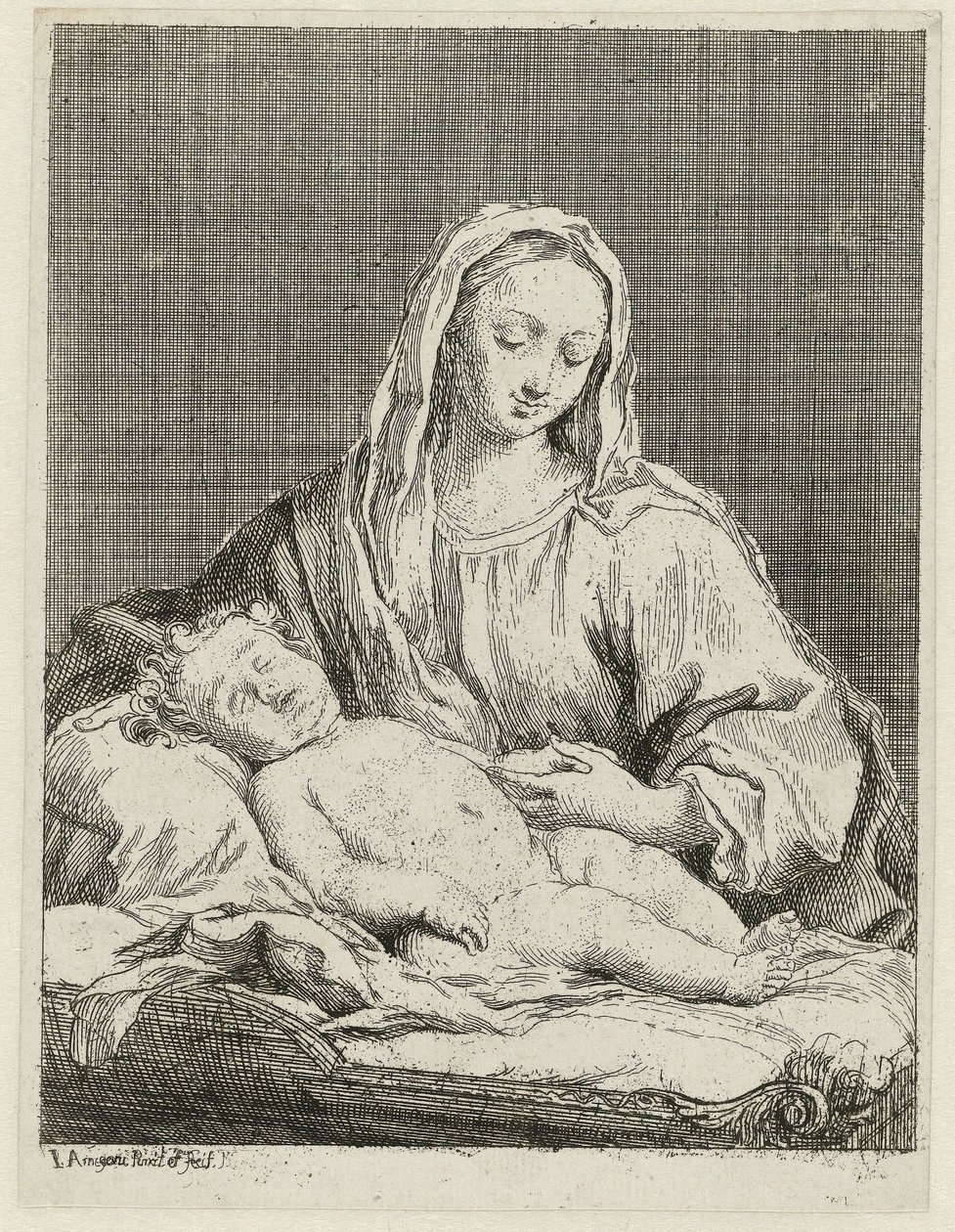Mária gyermekével alkotó: Jacopo Amigoni