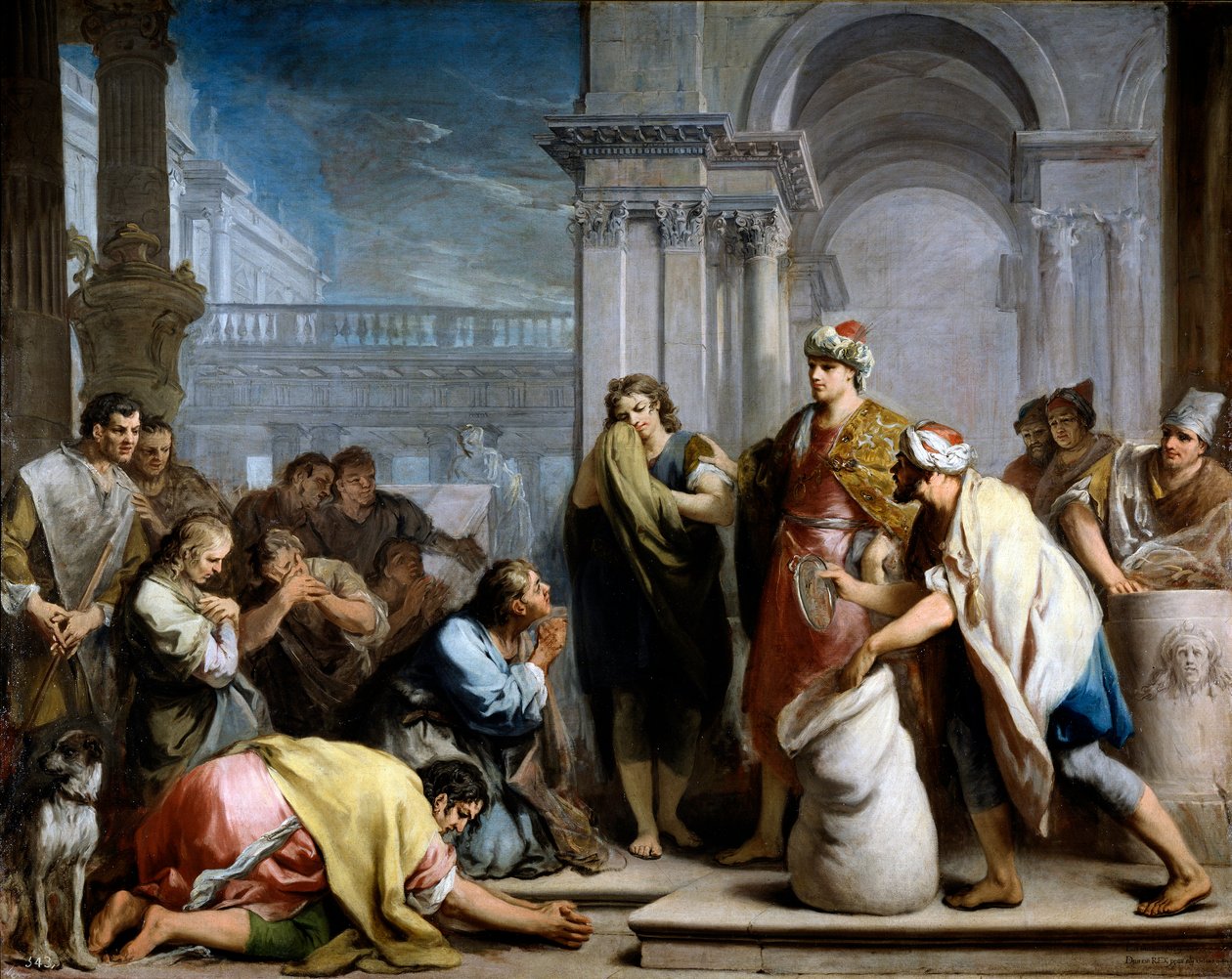 A József ezüstpohár Benjámin zsákjában alkotó: Jacopo Amigoni