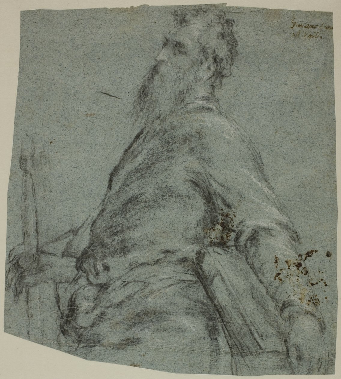 Félhosszúságú figuratanulmány Szent Pálhoz alkotó: Jacopo Bassano