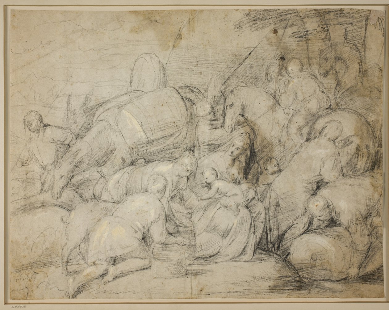 Jákob utazása Egyiptomba alkotó: Jacopo Bassano