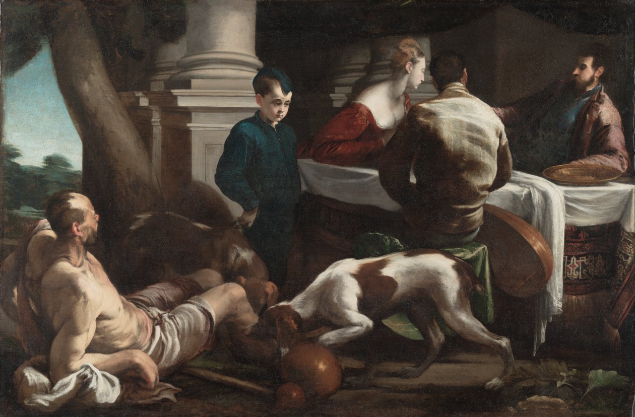Lázár és a gazdag ember alkotó: Jacopo Bassano