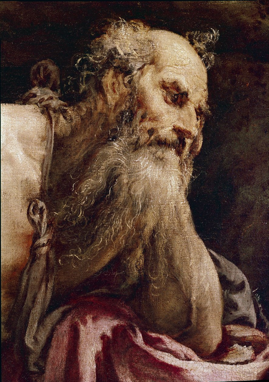 Szent Jeromos a meditációban alkotó: Jacopo Bassano