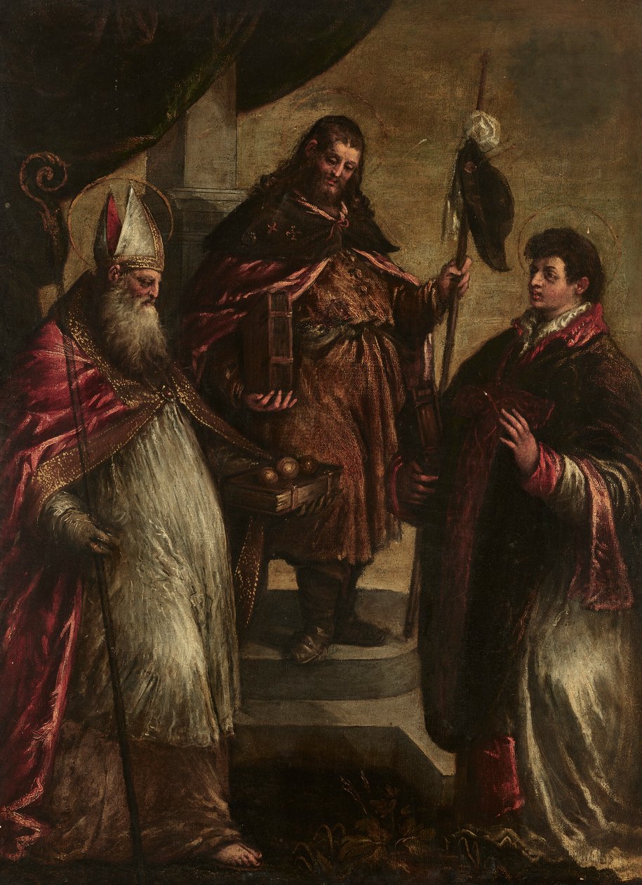 Nagy Szent Jakab, Miklós és Lőrinc szentek alkotó: Jacopo Bassano