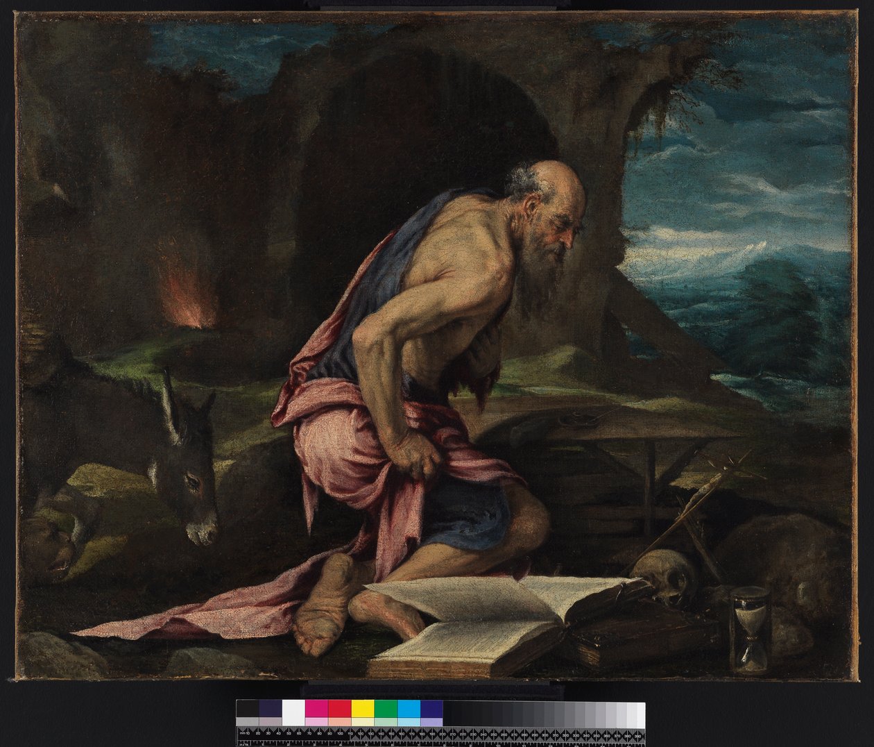 Szent Jeromos a vadonban, 1562 alkotó: Jacopo Bassano