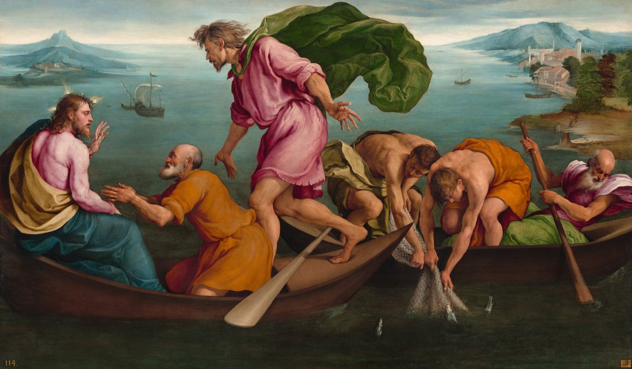 A halak csodás tervezete alkotó: Jacopo Bassano