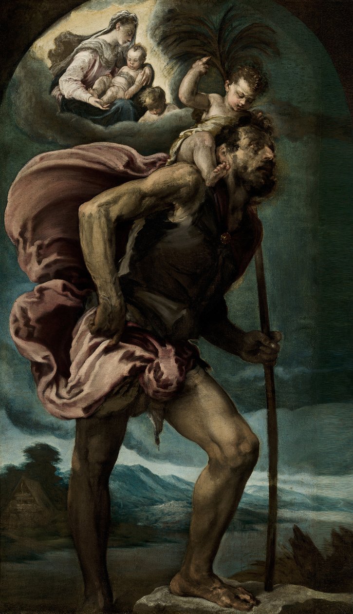 Szent Kristóf, 1559 alkotó: Jacopo Bassano il vecchio