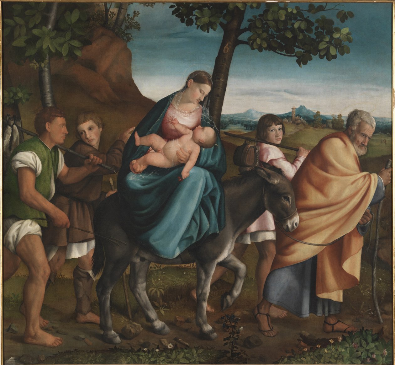 Repülés Egyiptomba, 1534 alkotó: Jacopo Bassano il vecchio