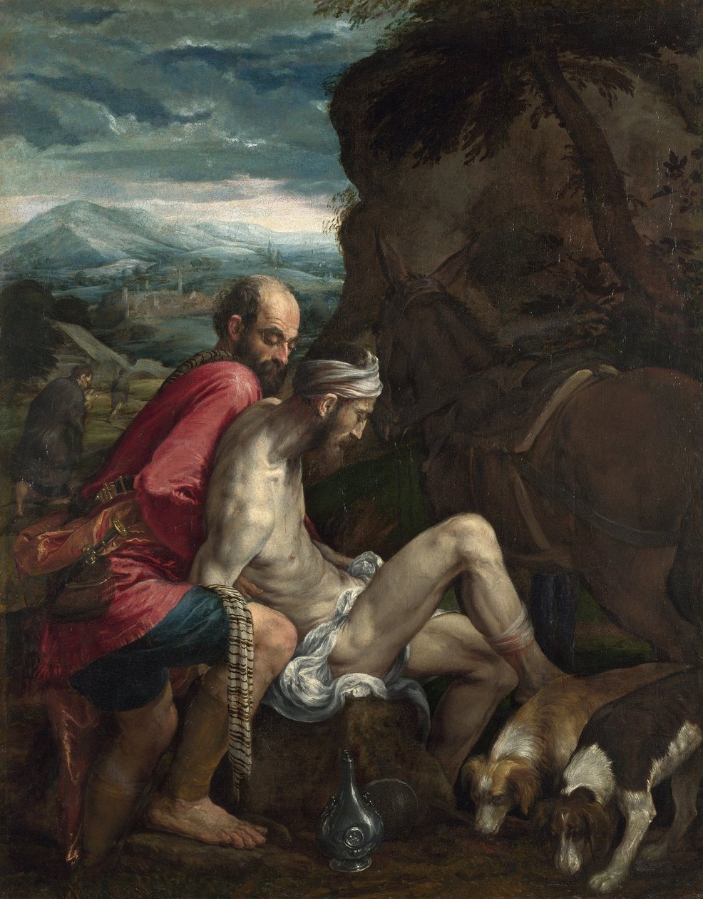Az irgalmas szamaritánus, kb. 1562-1563 alkotó: Jacopo Bassano il vecchio