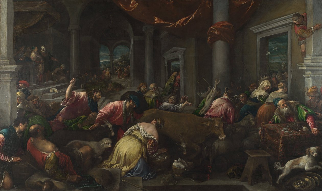 A templom megtisztulása c. 1580 alkotó: Jacopo Bassano il vecchio