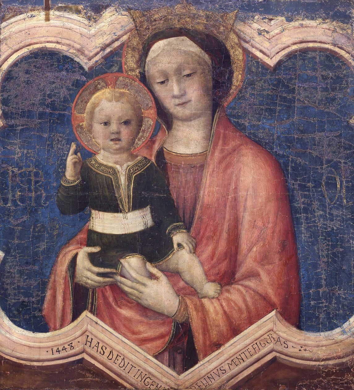Szűz és gyermek, 1448. alkotó: Jacopo Bellini