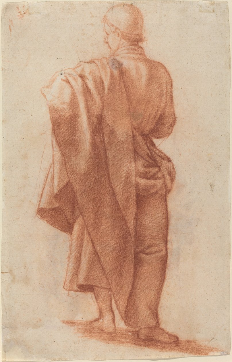 Álló, leterített férfi [recto] alkotó: Jacopo Chimenti
