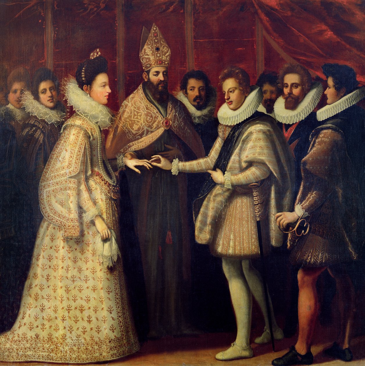 Medici Katalin (1519-98) és II. Henrik (1519-59) házassága 1533 alkotó: Jacopo Chimenti Empoli