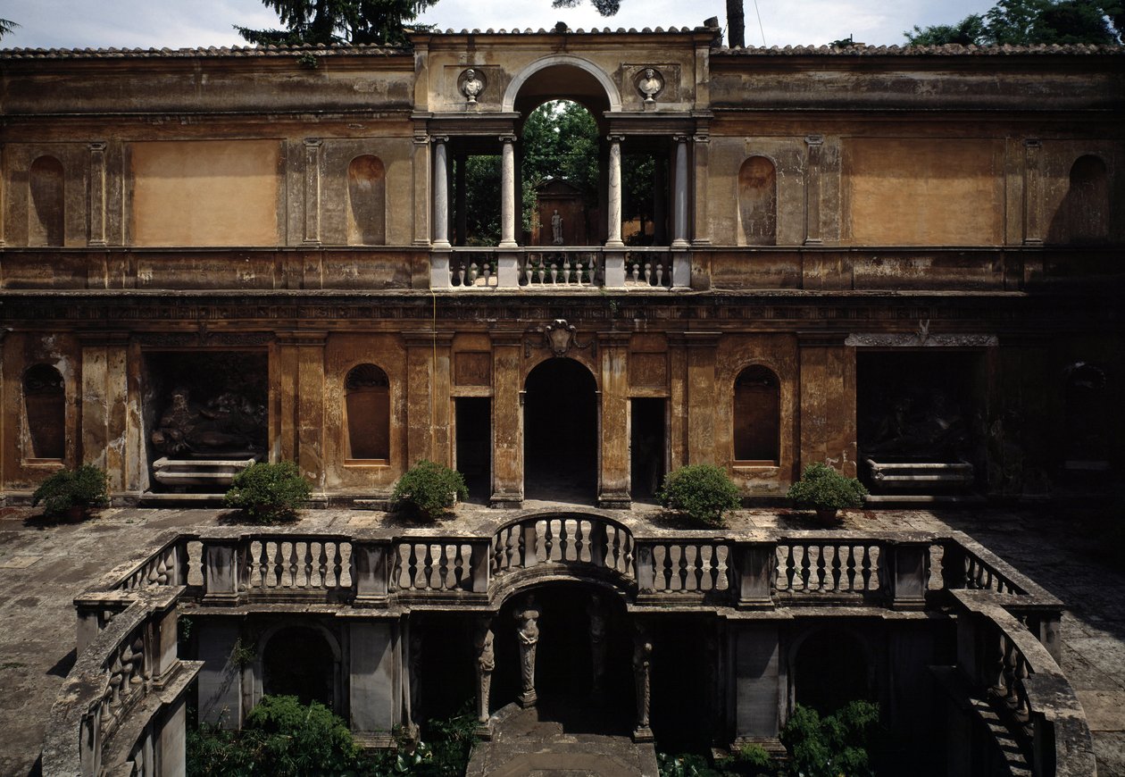 Kilátás a villa Giuliára alkotó: Jacopo Vignola