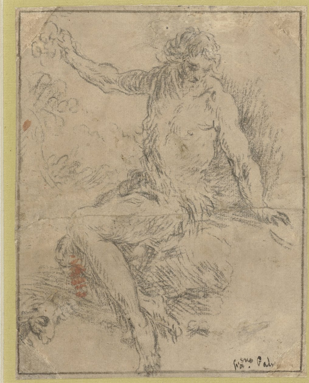 Ült Keresztelő János alkotó: Jacopo Palma (il Giovane)