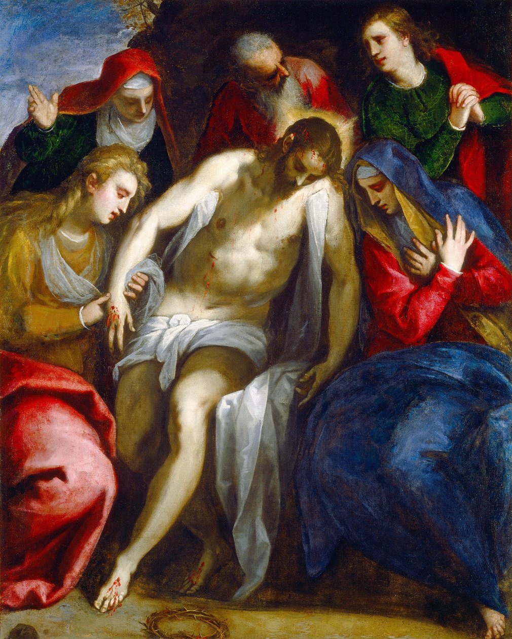 Siránkozás alkotó: Jacopo Palma il Giovane
