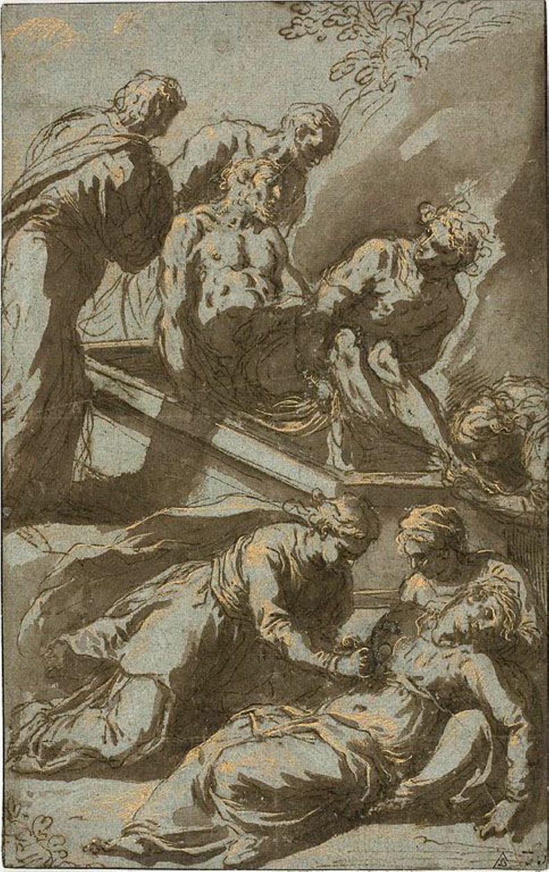 Krisztus temetése alkotó: Jacopo Palma il Giovane