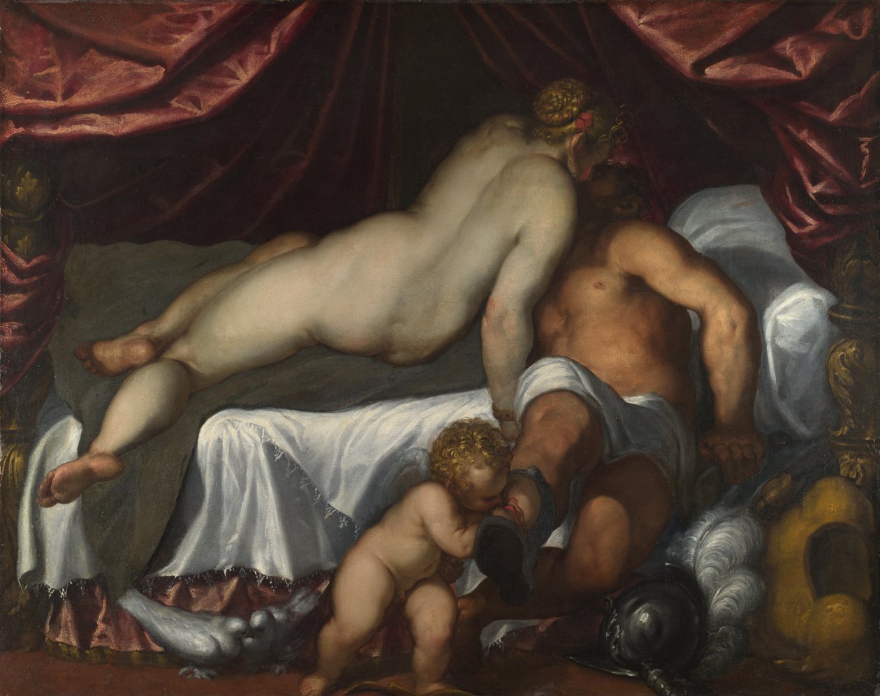 Mars és Vénusz, 1590 körül alkotó: Jacopo Palma il Giovane the Younger