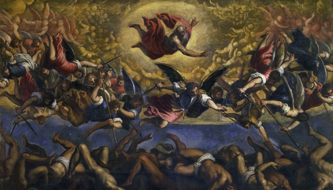 A lázadó angyalok bukása, c. 1615-1620. alkotó: Jacopo Palma il Giovane the Younger