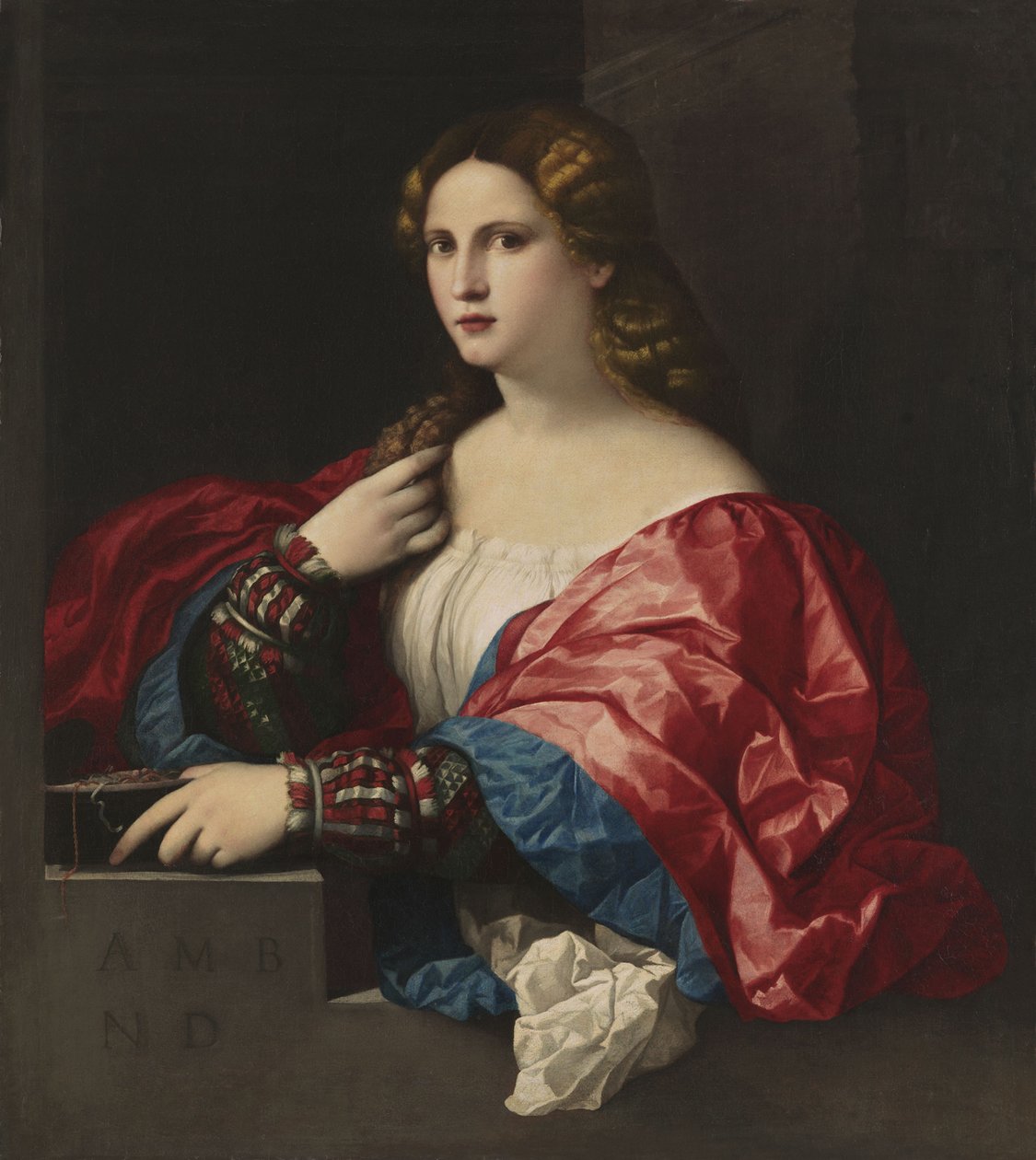 La Bella fiatal nő portréja alkotó: Jacopo Palma il Vecchio the Elder