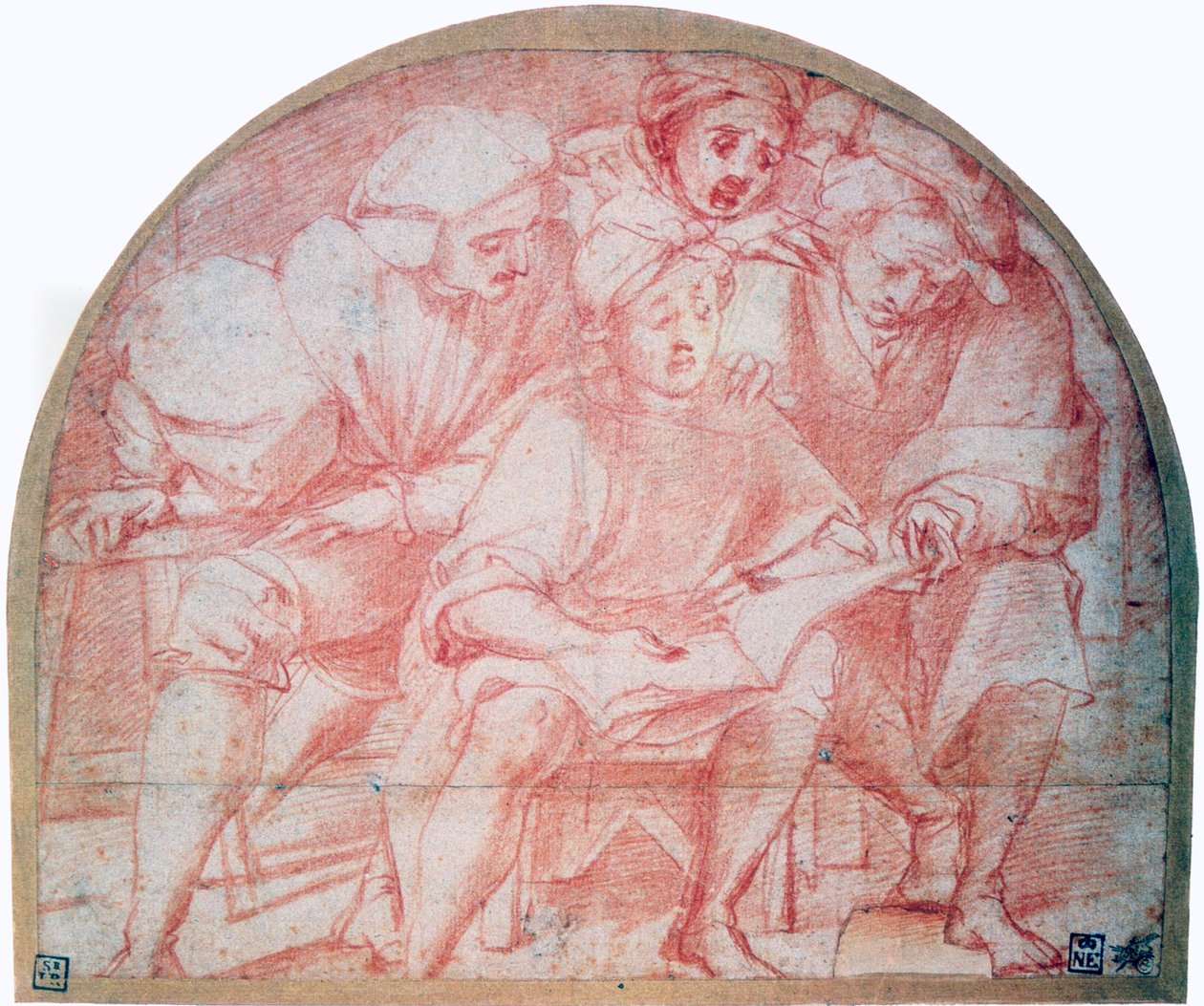 Négy udvaronc, 1514-1557 alkotó: Jacopo Pontormo