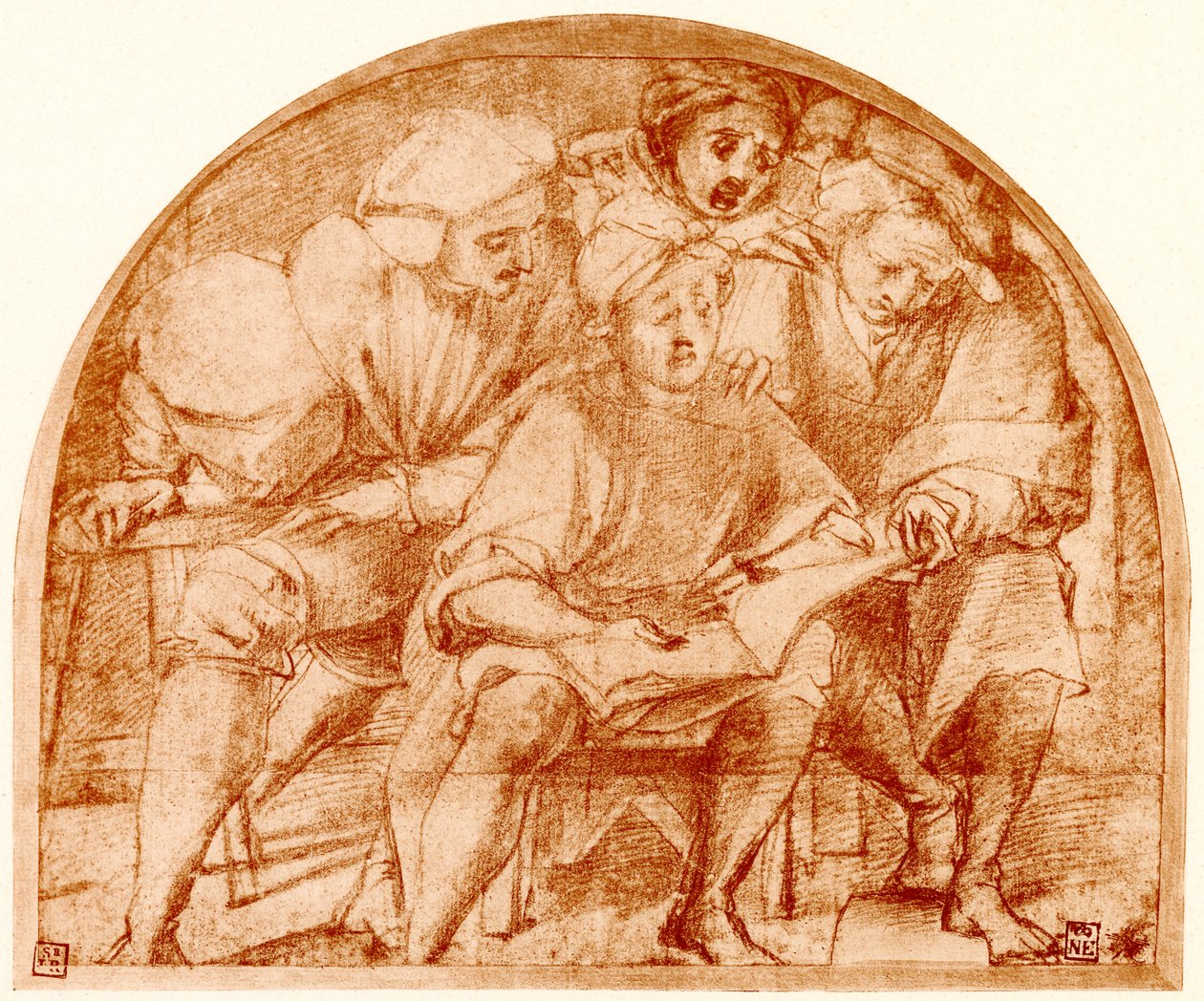 Négy énekesből álló csoport alkotó: Jacopo Pontormo