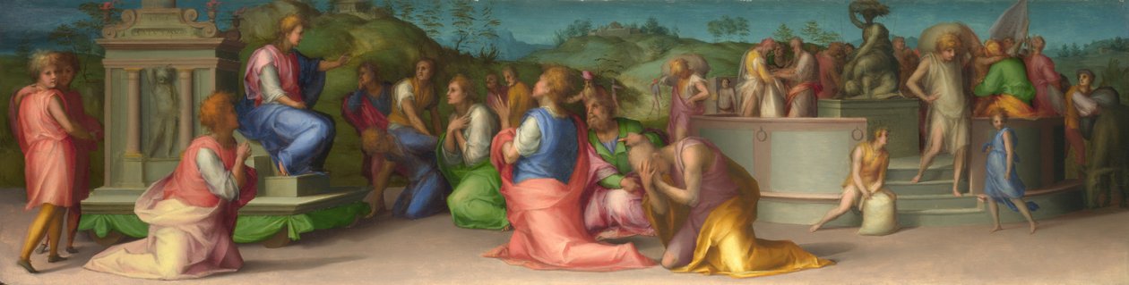 A Josephs Brothers segítségért könyörög a József történetének jeleneteiből, 1515 körül alkotó: Jacopo Pontormo