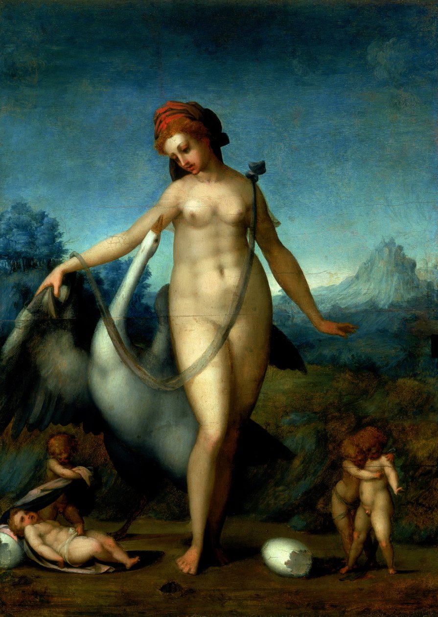Léda és a hattyú, 1512–1513 (panel) alkotó: Jacopo Pontormo