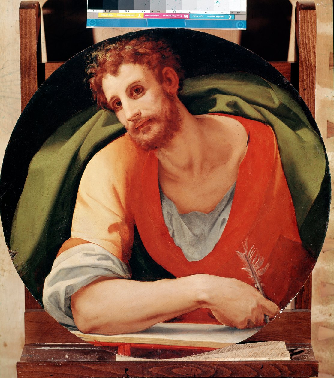 Szent Márk portréja - olaj, panel alkotó: Jacopo Pontormo
