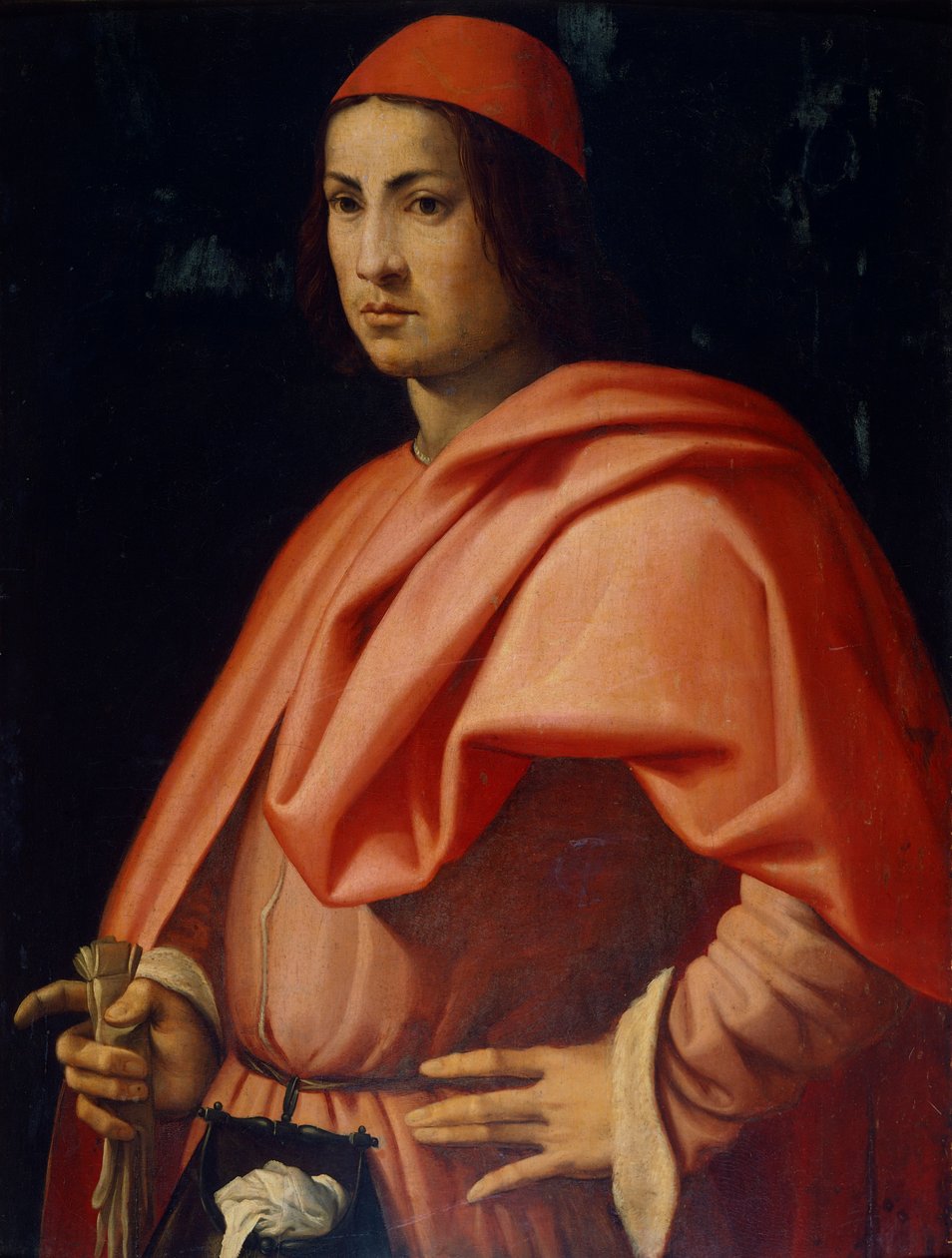 Egy firenzei úriember portréja, Jacopo da Pontormo (1494-1557). alkotó: Jacopo Pontormo